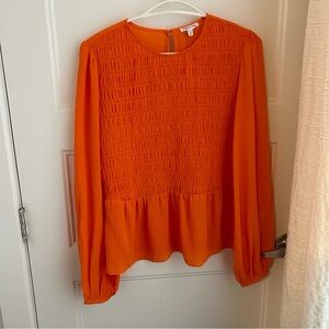 NWT Reitmans orange long sleeves work top